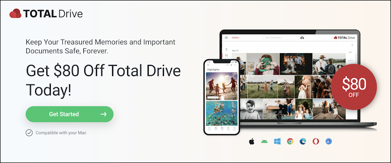 running out of cloud storage email - total drive cloud storage
