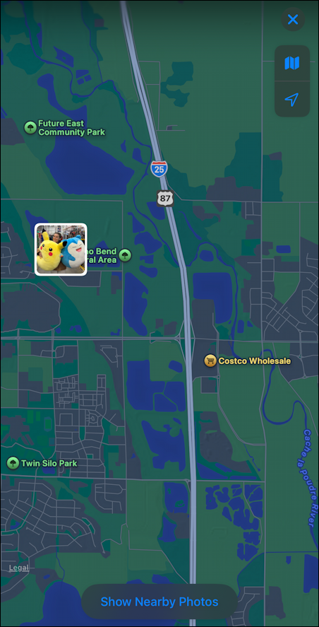 iphone ios fix photo location - big map, wrong loc