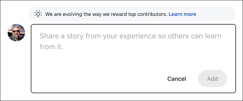 linkedin contribute expertise - add your expertise