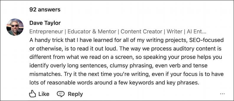 linkedin contribute expertise - posted