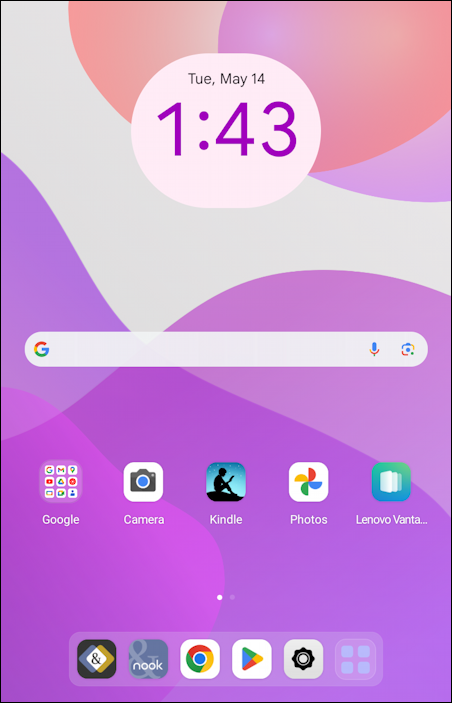 lenovo b&n nook color android tablet - wrong time on home screen