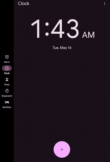 lenovo b&n nook color android tablet - clock app