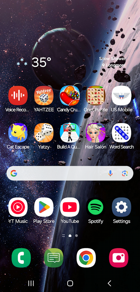 samsung galaxy oneui home screen app icons - 5 x 6