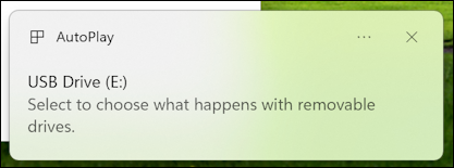 windows 11 usb flash drive reformat ntfs exfat - notification