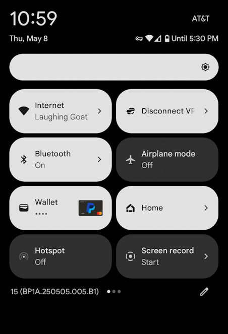 expressvpn android one-tap - shortcut connected