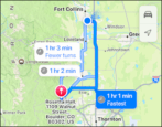 apple maps and google maps - how to specify a deferred delayed departure or specific arrival time for directions and routing