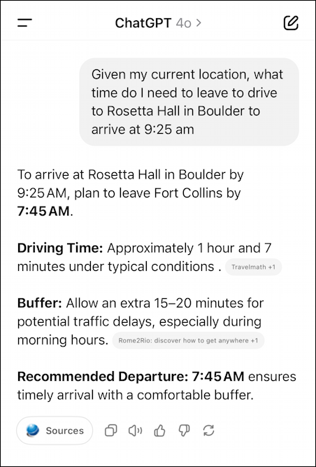 chatgpt ai deferred departure arrival directions