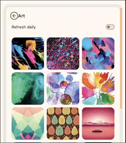 google chrome customize toolbar - appearance options: art