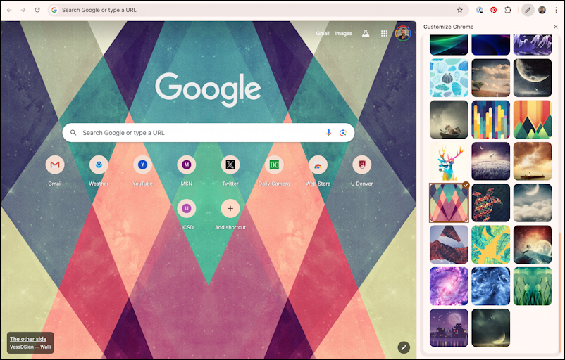google chrome customize toolbar - new wallpaper background image art