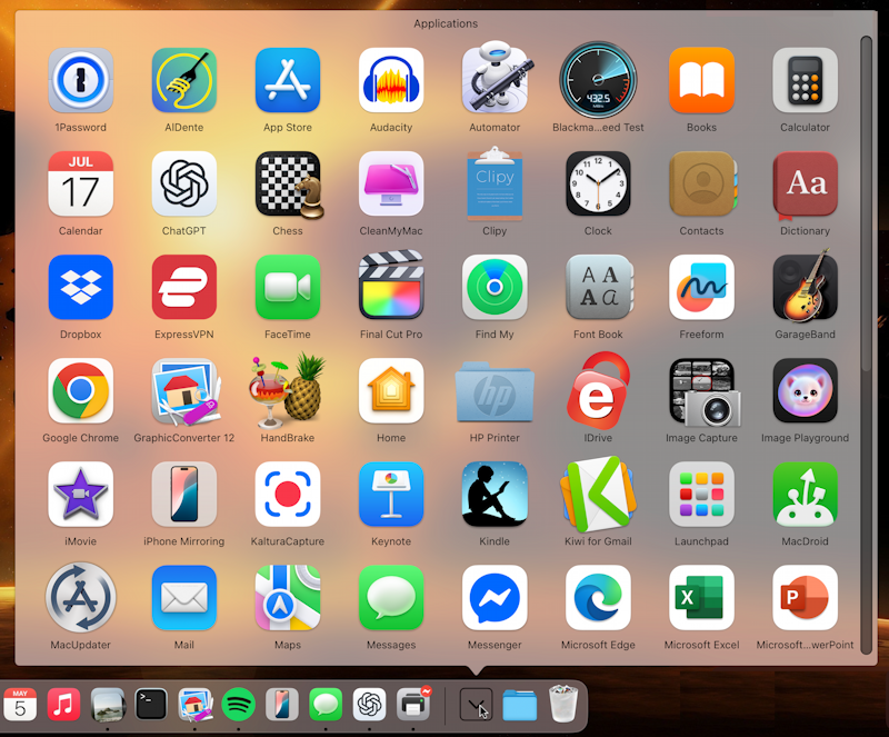 macos dock customization how to - applications folder