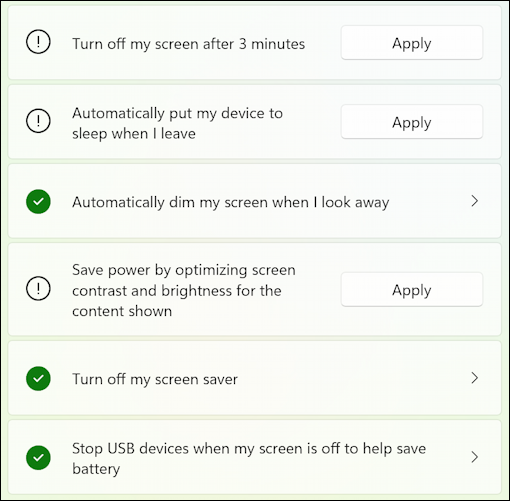 win11 camera battery settings - yet more energy recommendations