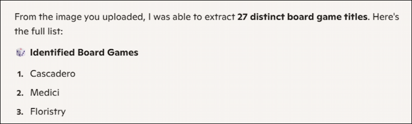 win11 edge copilot image analysis - board games - count of results