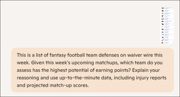 win11 edge copilot image analysis - fantasy football - complex analysis prompt
