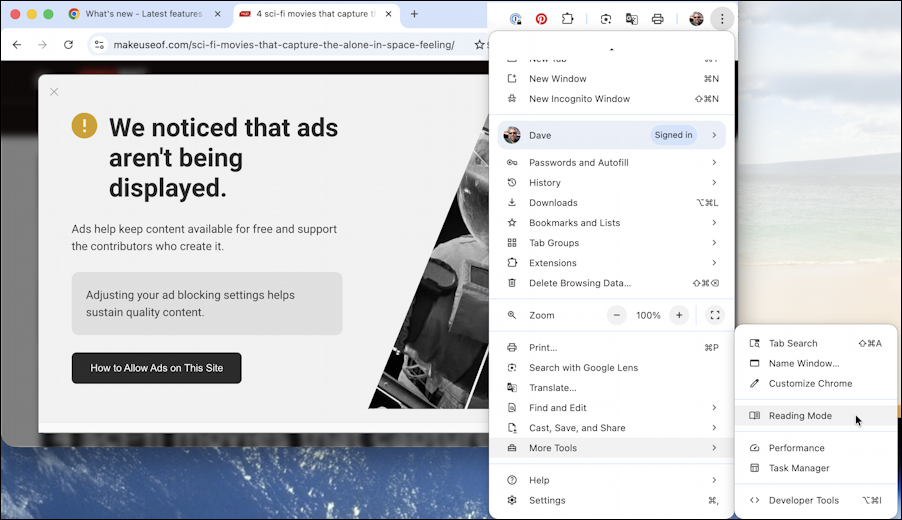 Google Chrome bypass ad blocker paywall - not so easy