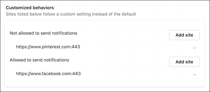 Microsoft Edge Windows 11 website notification - all permissions for NYpost