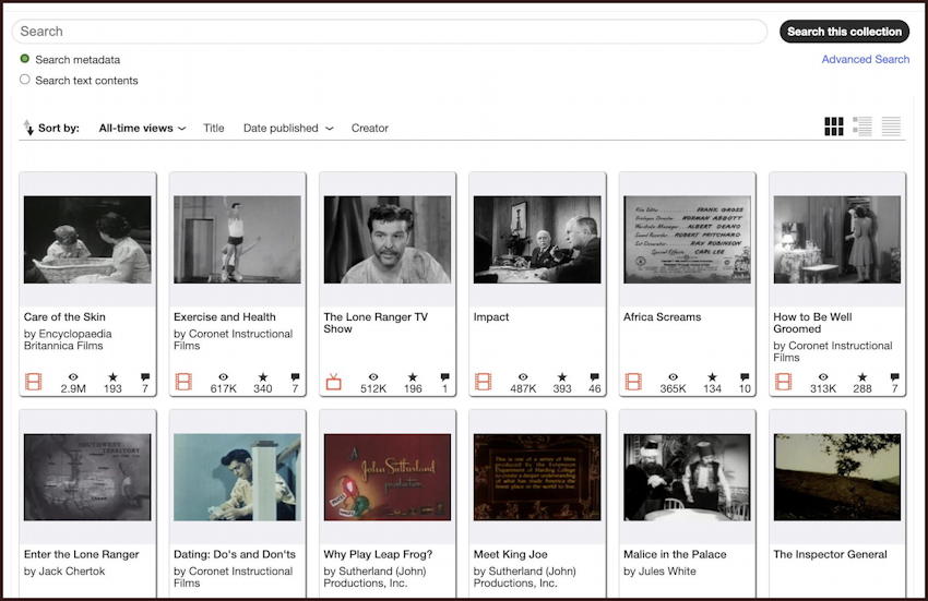 internet archive free movies tv shows legal - by total views